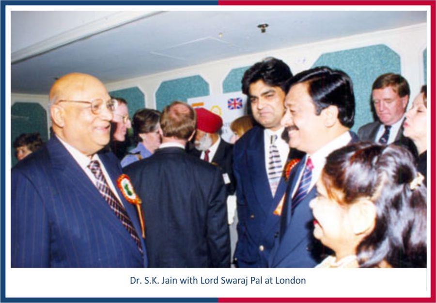 Dr. S.K Jain with Lord Swaraj Pal at London
