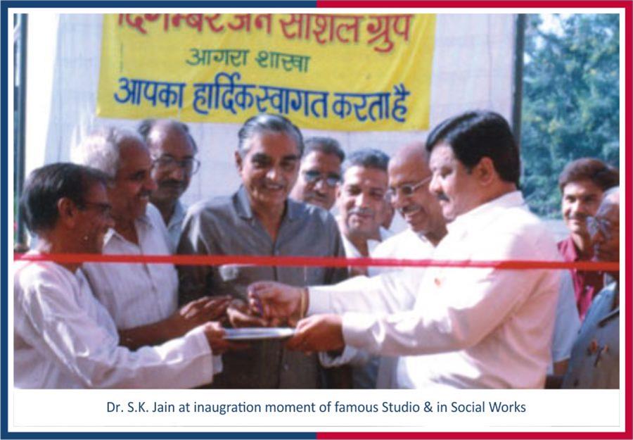 Dr. S.K Jain At inauguration movement of famous studio and in social work